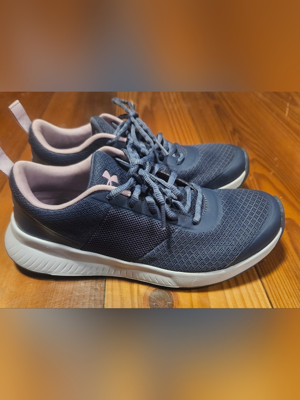 Under Armour Women’s Navy & Light Pink Running Sneakers